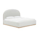 Marlow Performance Velvet Bed - Cream