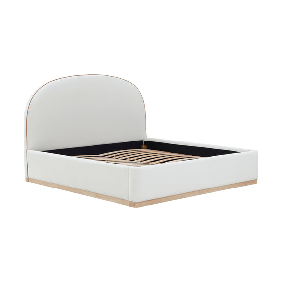 Marlow Performance Velvet Bed - Cream