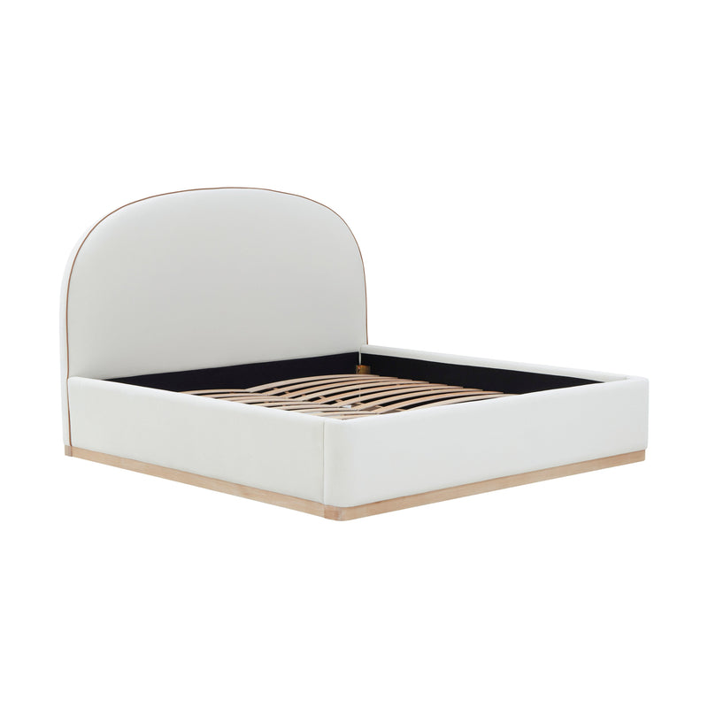 Marlow Performance Velvet Bed - Cream
