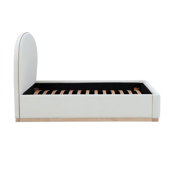 Marlow Performance Velvet Bed - Cream