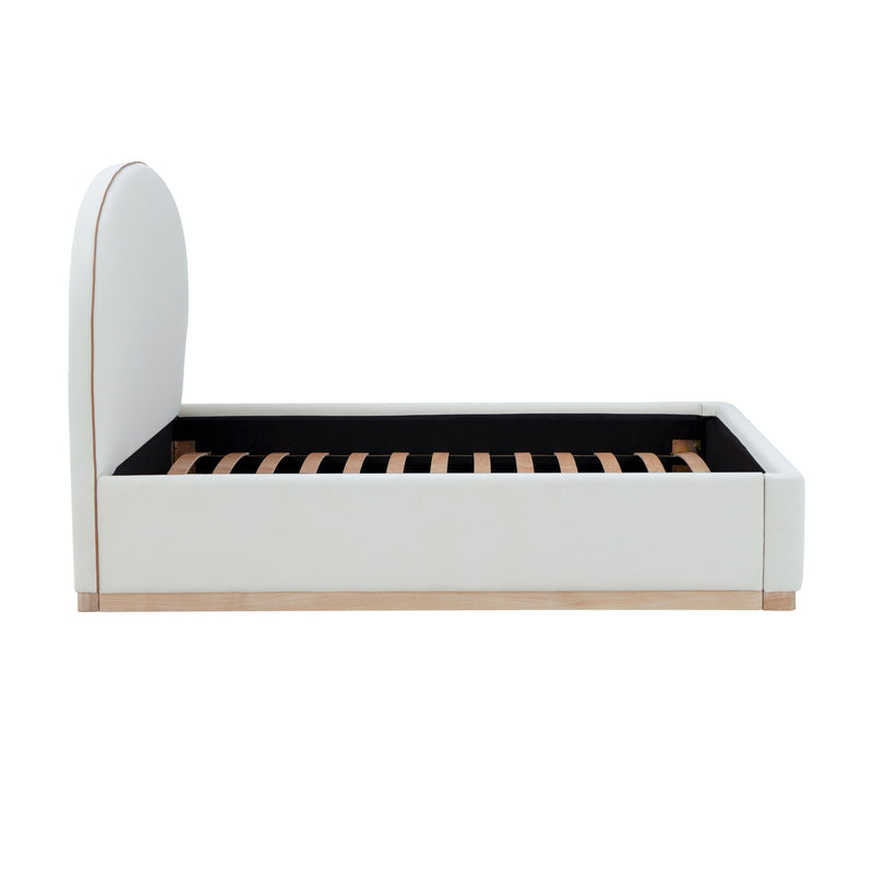 Marlow Performance Velvet Bed - Cream