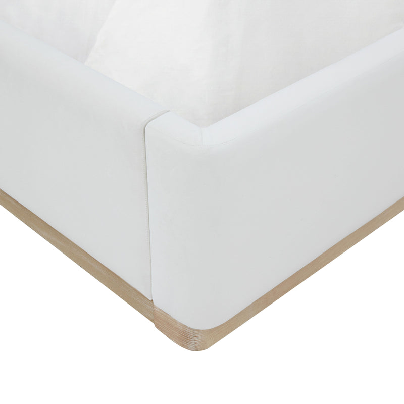 Marlow Performance Velvet Bed - Cream