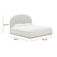 Marlow Performance Velvet Bed - Cream