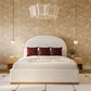 Marlow Performance Velvet Bed - Cream