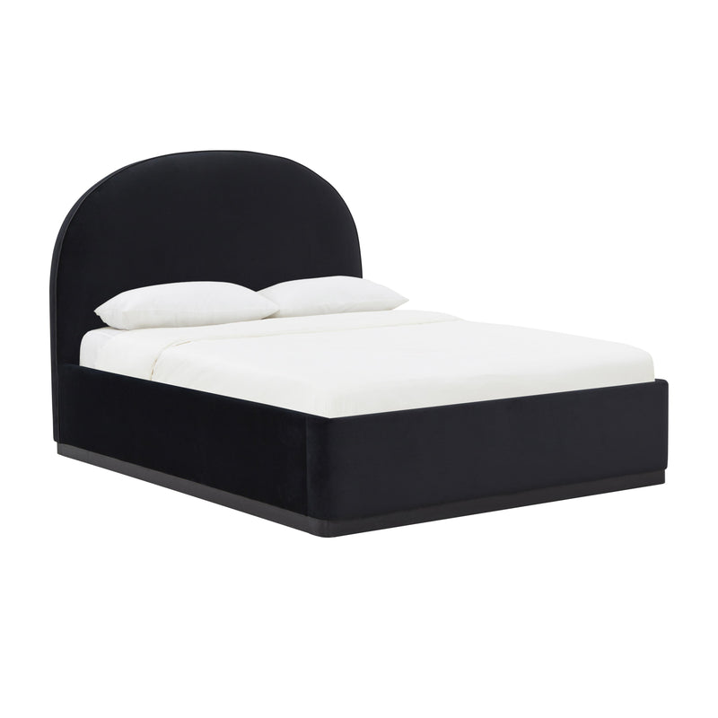 Marlow Performance Velvet Bed - Black