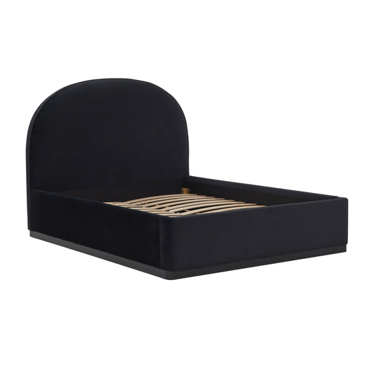 Marlow Performance Velvet Bed - Black