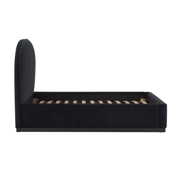 Marlow Performance Velvet Bed - Black