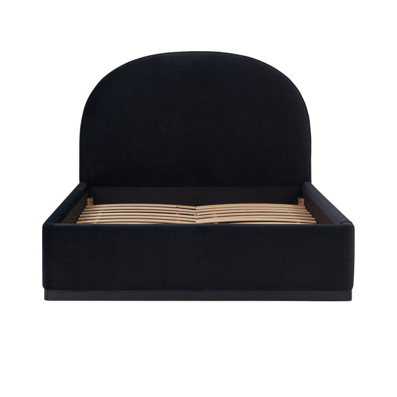 Marlow Performance Velvet Bed - Black