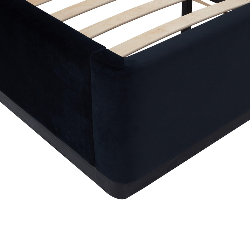 Marlow Performance Velvet Bed - Black