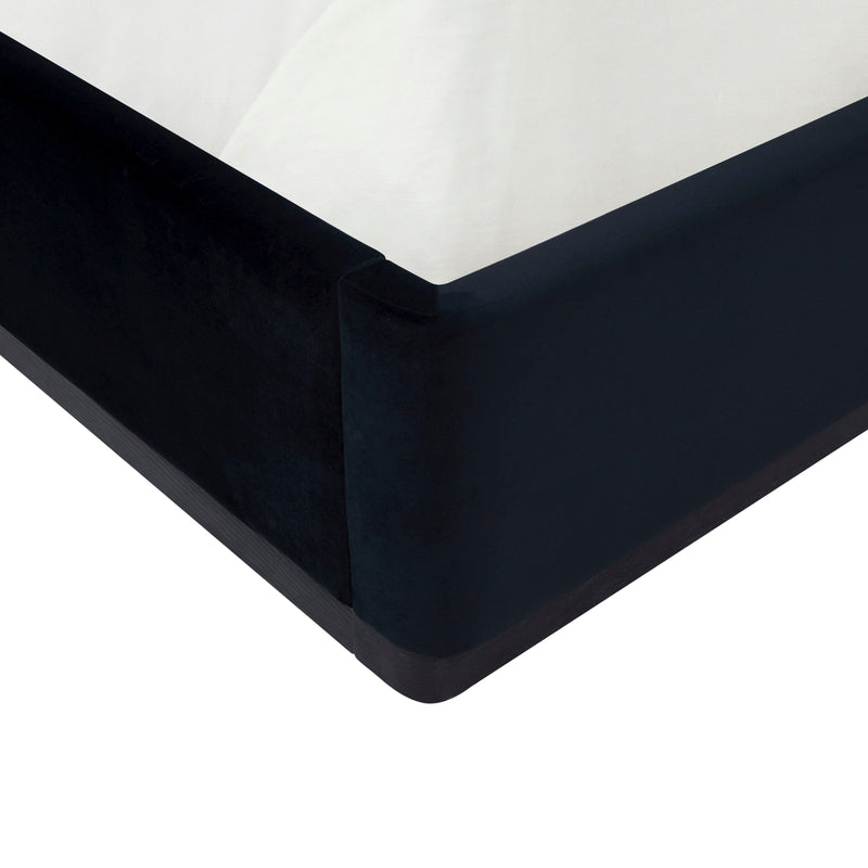 Marlow Performance Velvet Bed - Black