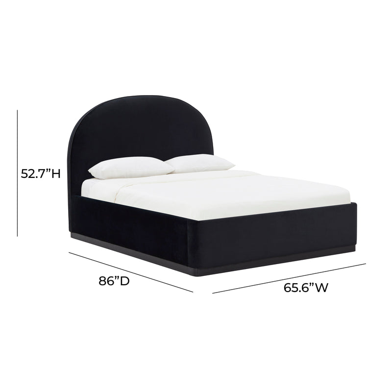 Marlow Performance Velvet Bed - Black