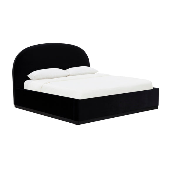 Marlow Performance Velvet Bed - Black