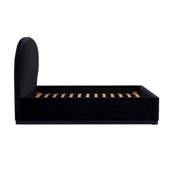 Marlow Performance Velvet Bed - Black