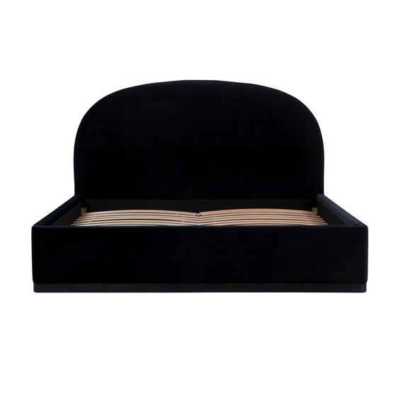 Marlow Performance Velvet Bed - Black