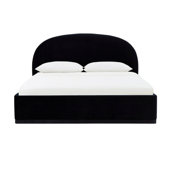 Marlow Performance Velvet Bed - Black
