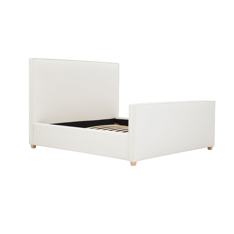 Bristol Park Ivory Contract-Grade Fabric Upholstered Bed