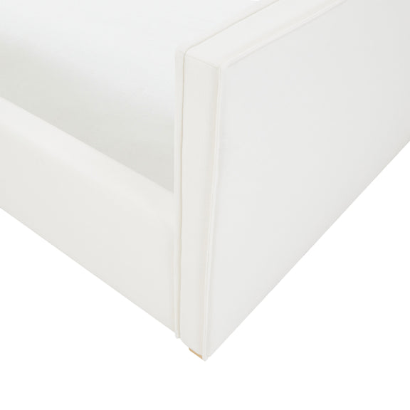 Bristol Park Ivory Contract-Grade Fabric Upholstered Bed