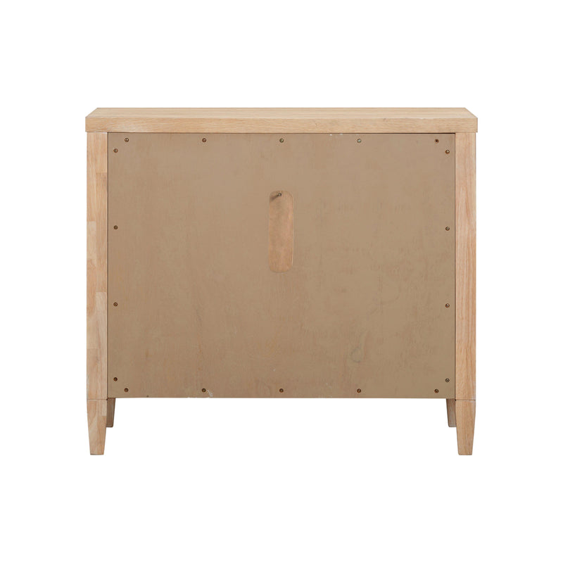 Bristol Park 30" Whitewashed Oak Wood 2-Drawer Nightstand
