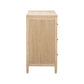 Bristol Park 62" Whitewashed Oak Wood 6-Drawer Dresser