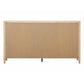 Bristol Park 62" Whitewashed Oak Wood 6-Drawer Dresser