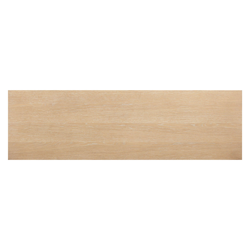 Bristol Park 62" Whitewashed Oak Wood 6-Drawer Dresser