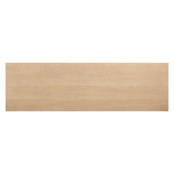 Bristol Park 62" Whitewashed Oak Wood 6-Drawer Dresser