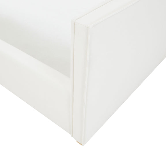 Bristol Park Ivory Contract-Grade Fabric Upholstered Bed