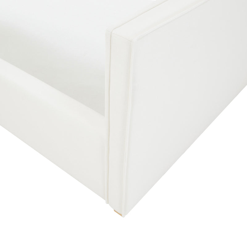 Bristol Park Ivory Contract-Grade Fabric Upholstered Bed