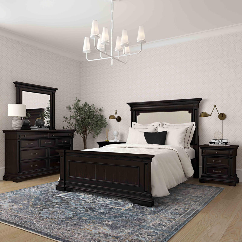 Stamford Wooden Upholstered Bed - King