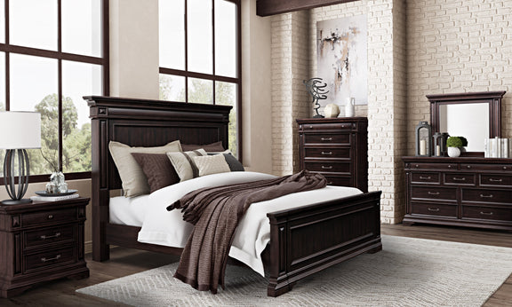 Stamford Wooden Upholstered Bed - King