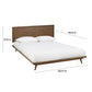 Emery Walnut Wood Platform Bed