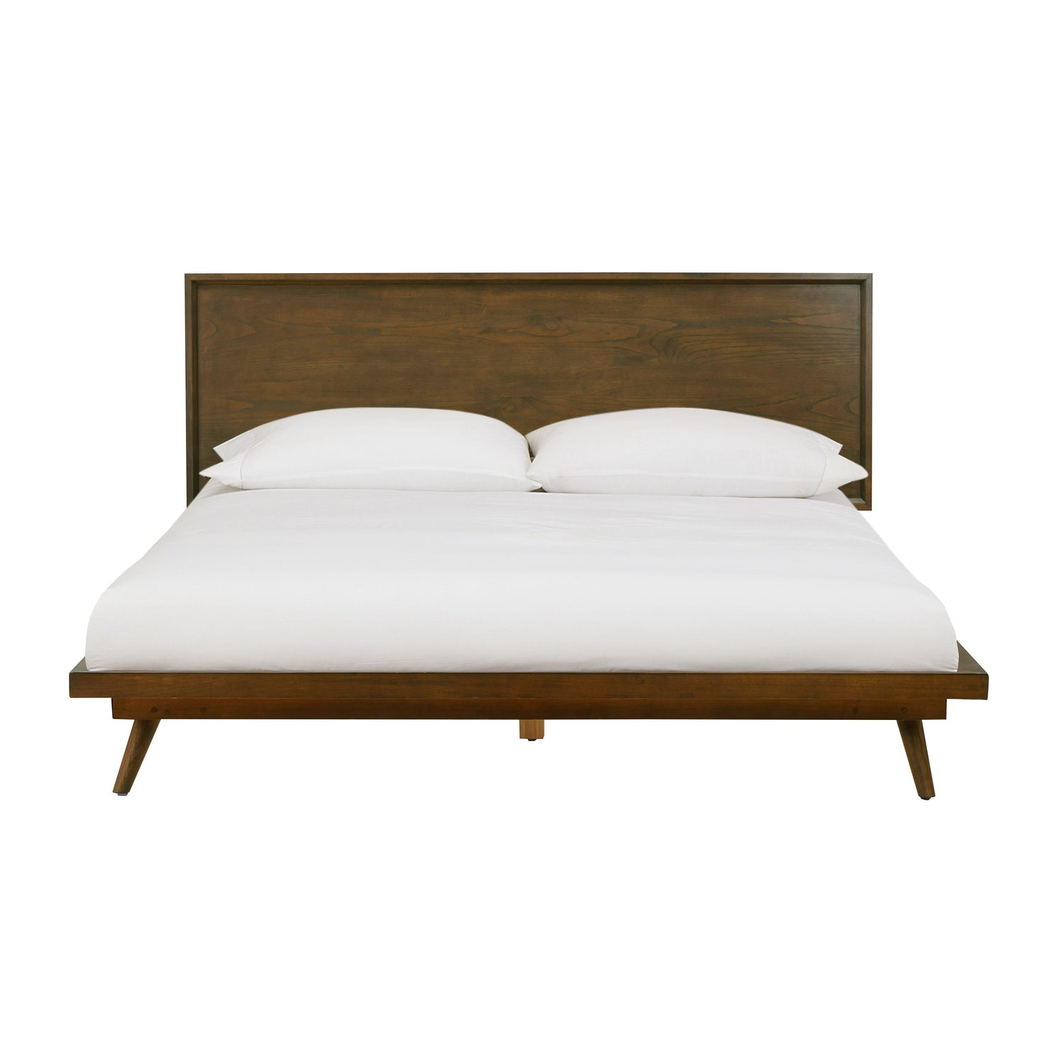 Emery Walnut Wood Platform Bed