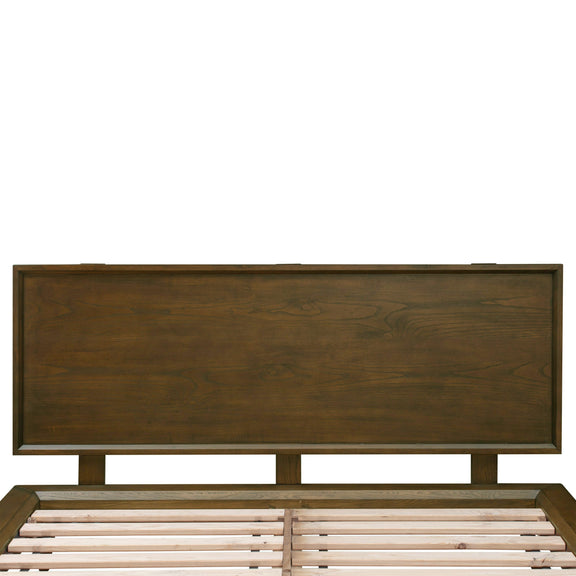 Emery Walnut Wood Platform Bed