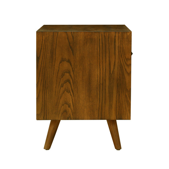 Emery 24" Walnut 1-Drawer Nightstand