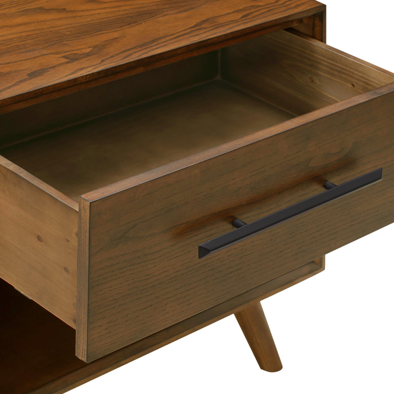 Emery 24" Walnut 1-Drawer Nightstand