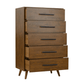 Emery 33" Walnut 5-Drawer Chest