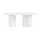 Elora 79" Lacquer Oval Dining Table - White
