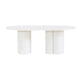 Elora 79" Lacquer Oval Dining Table - White