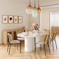 Elora 79" Lacquer Oval Dining Table - White