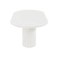 Elora 79" Lacquer Oval Dining Table - White
