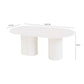 Elora 79" Lacquer Oval Dining Table - White