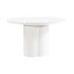 Elora 47" Lacquer Round Dining Table - White