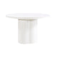 Elora 47" Lacquer Round Dining Table - White