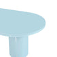 Elora 79" Lacquer Oval Dining Table - Blue
