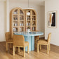 Elora 47" Lacquer Round Dining Table - Blue