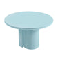 Elora 47" Lacquer Round Dining Table - Blue