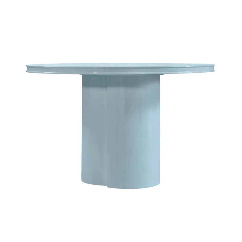 Elora 47" Lacquer Round Dining Table - Blue