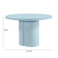 Elora 47" Lacquer Round Dining Table - Blue