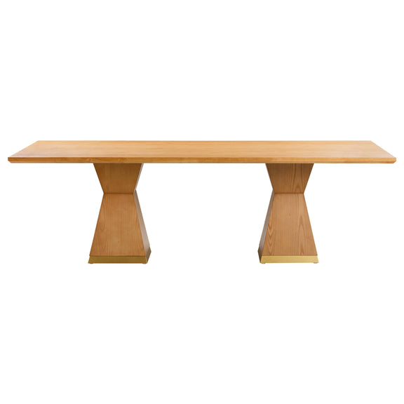 Nolan 98" Wood Rectangular Dining Table - Natural