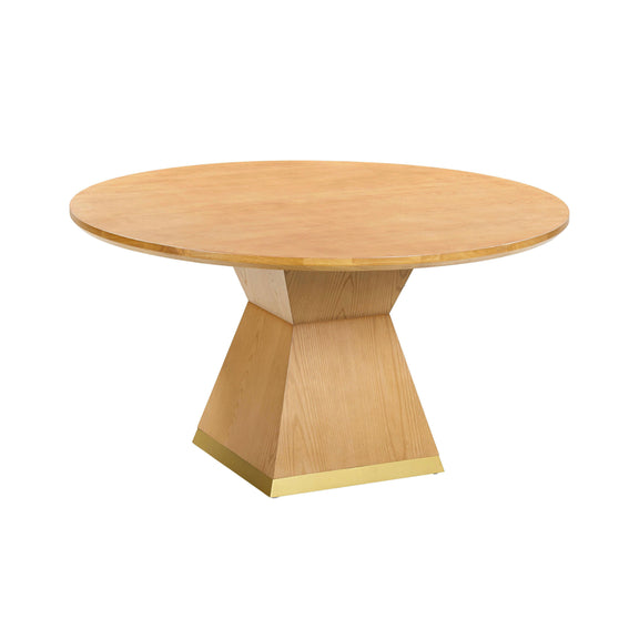 Nolan 56" Wood Round Dining Table - Natural